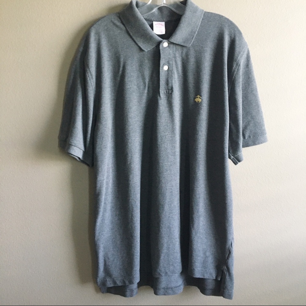 {Brooks Brothers} Charcoal Performance Polo XL